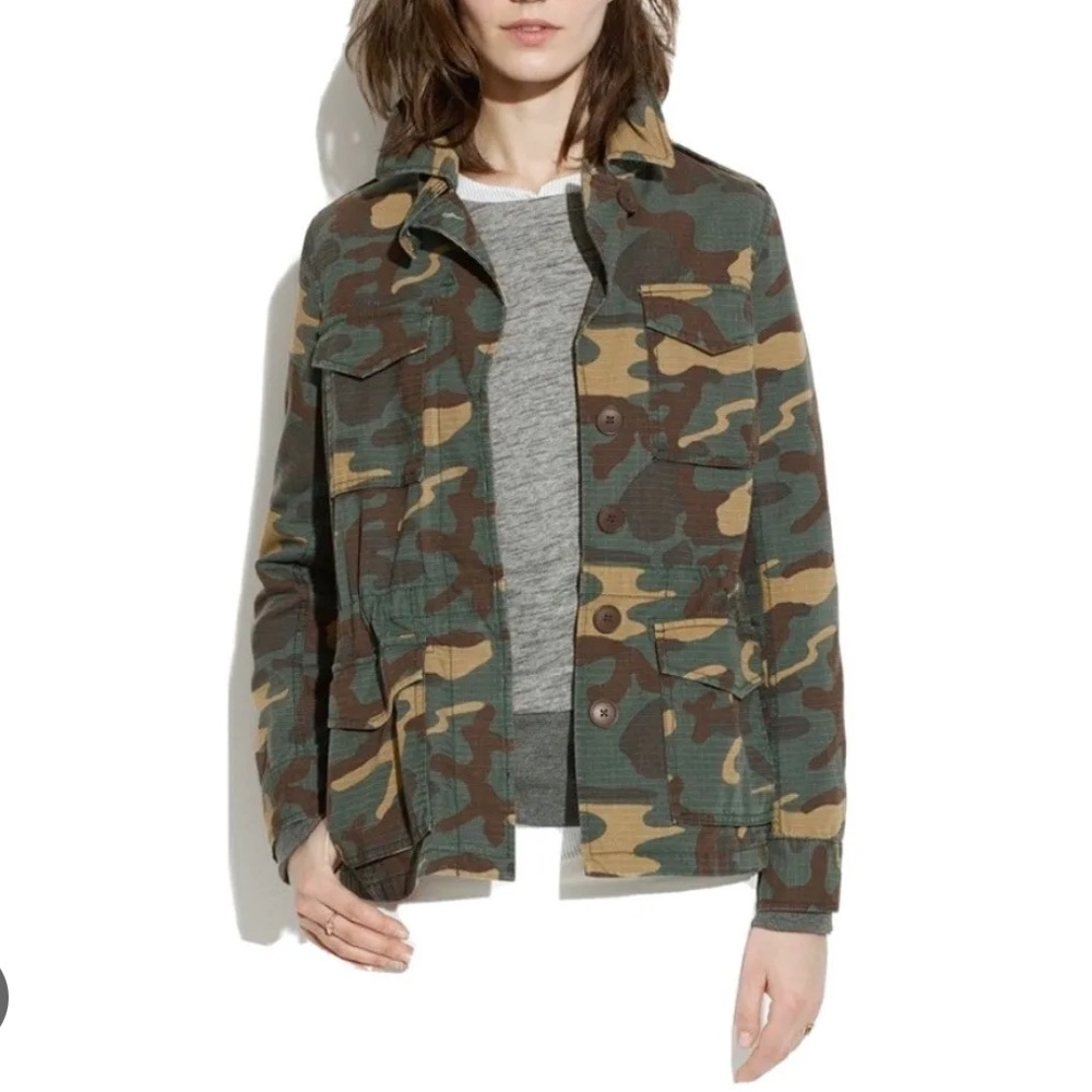 Madewell Camo Jacket - Size M